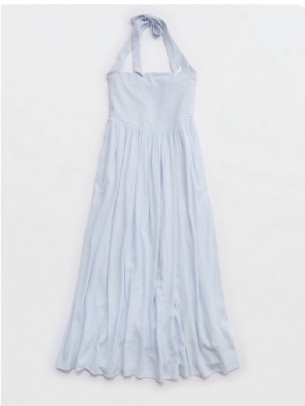 Aerie at the barre Halter dress Maxi Dress in Light Blue - Women's Summer Maxi